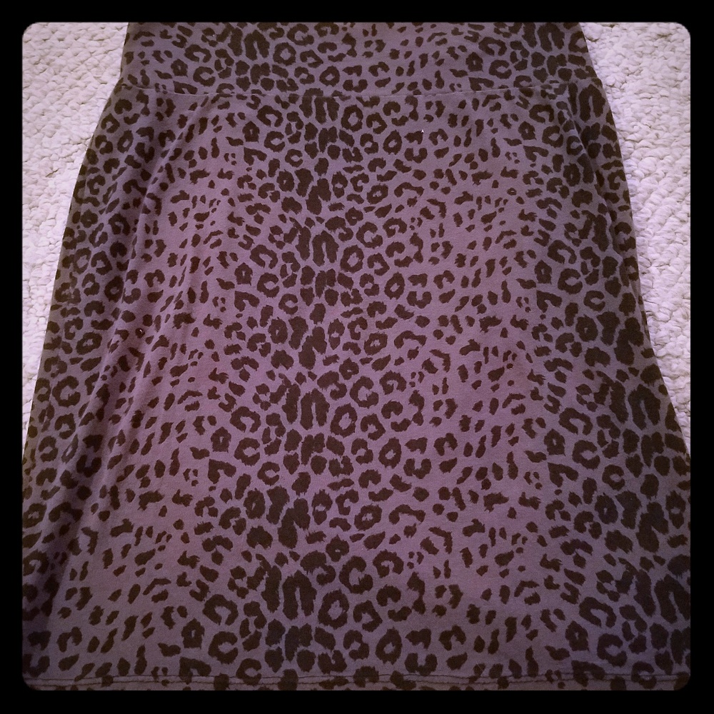 Cheatah print skirt